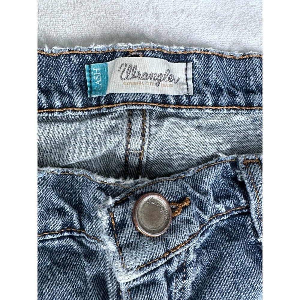 Wrangler Cash Cowgirl Cut Jeans Women's 9/10 x 36 100% Cotton - Picture 2 of 16